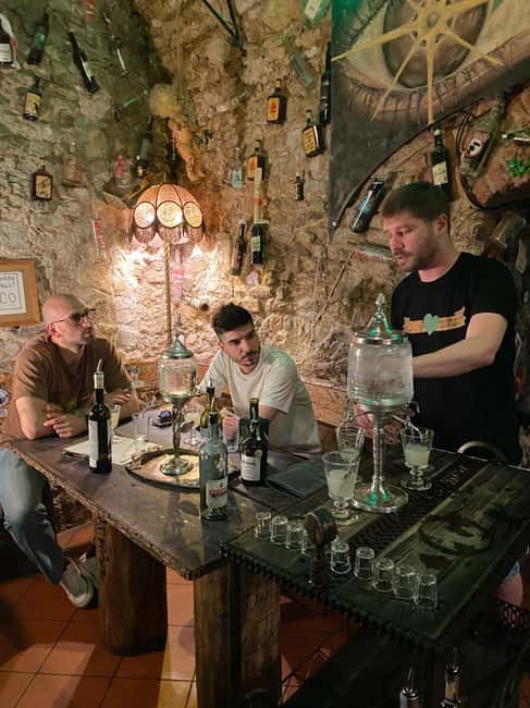 Absinthe Tasting Prague: Historic Cellar Experience - Ten samples, four countries, several styles