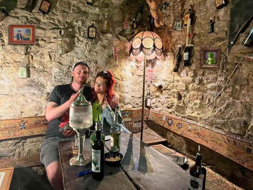 Absinthe Tasting Prague: Historic Cellar Experience - What the guide explains between pours