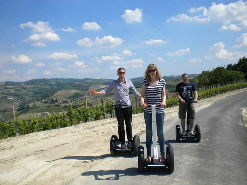 Alba: Guided Segway Tour through Langhe Hills and Vineyards - Riding the small vineyard roads