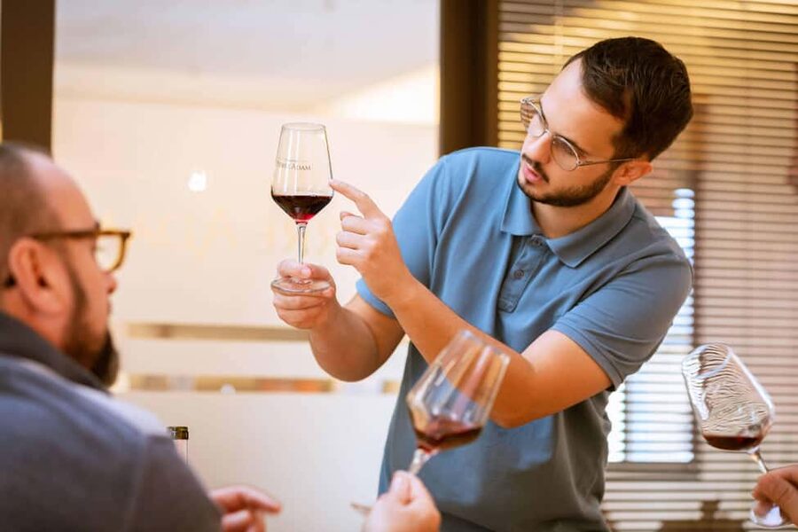 Alsace: Visit and Wine Tasting at Domaine Pierre Adam - A family cellar with wine at the center