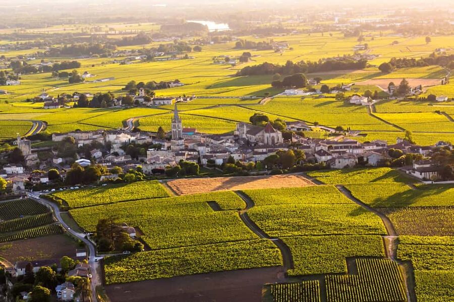 Bordeaux: Panoramic flight over vineyards and castles - What the ground experience is like
