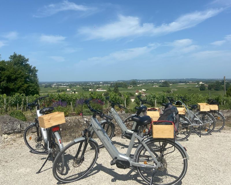 Bordeaux: St-Emilion Vineyards e-Bike Tour with Wine & Lunch - Lunch beside a classified château
