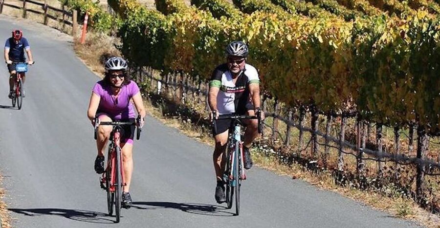 Calistoga: Napa Valley Cycling and Winery Tour with Picnic - Starting with a bike, helmet, and local route