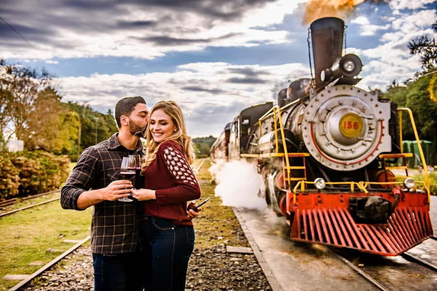 Canela/Gramado: South Wineries, Wine Train, & Italian Park - The Maria Fumaça train between three towns