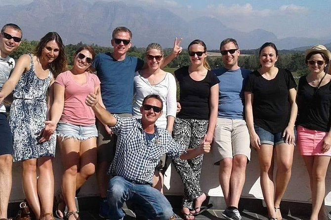 Cape Winelands Wine Tour (Cape To Grape Wine Tours) - Stellenbosch appears between the estates