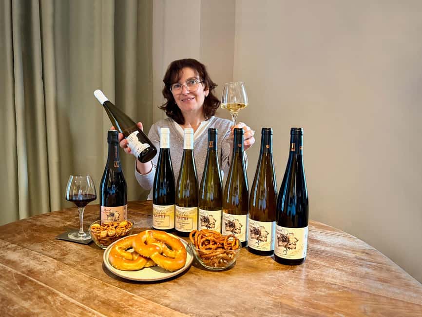 Cellar visit and Alsace wine tasting with a feminine touch - Pretzel, kougelhopf, and the Alsatian connection