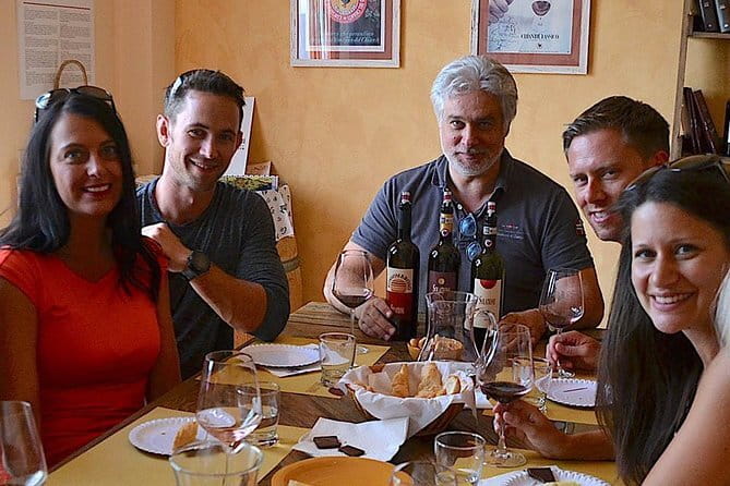 Chianti Classico and Super Tuscan 3 Winery Tour - The first winery sets up the tasting