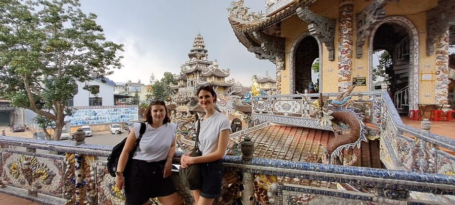 Dalat Winery and Tea tour - Linh Phuoc Pagoda and its terracotta details