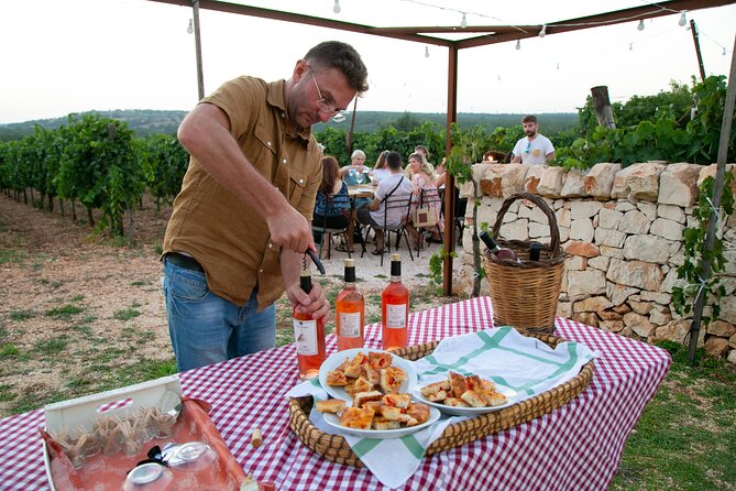 Dinner in the vineyard with wine tasting and walk - What arrives at the table