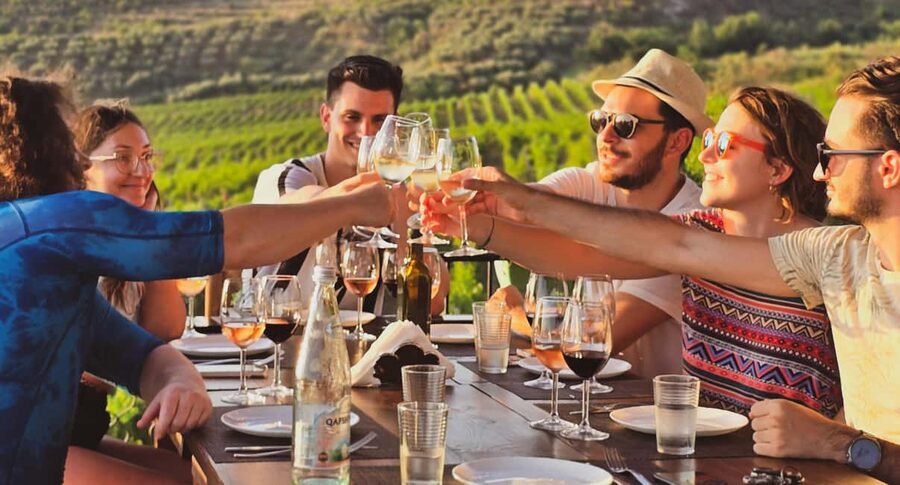 Durres Countryside Vineyards Wine Tasting & Food Pairing - Inside a cellar with a Communist-era story