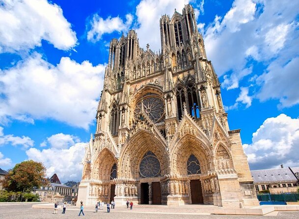 Exclusive Champagne Cellars & Dom Perignon Vineyards tour - Reims Cathedral gives the day a grand beginning