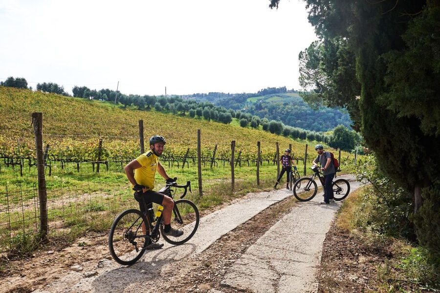 Florence: Chianti E-Bike Tour with Tuscan Lunch & Winery - Lunch at a family-run Chianti estate