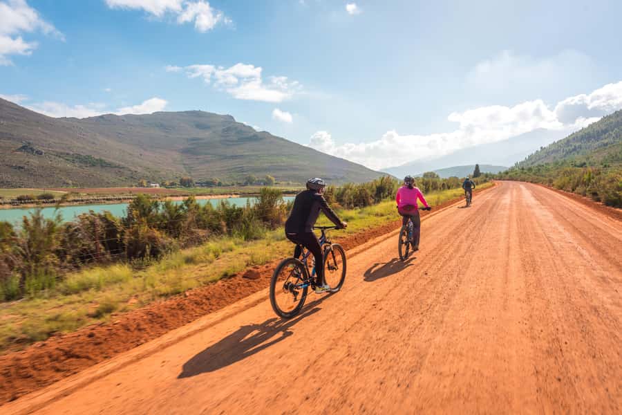 From Cape Town: Franschhoek Vineyards Bike Tour with Lunch - The first winery stop and up to three tastings
