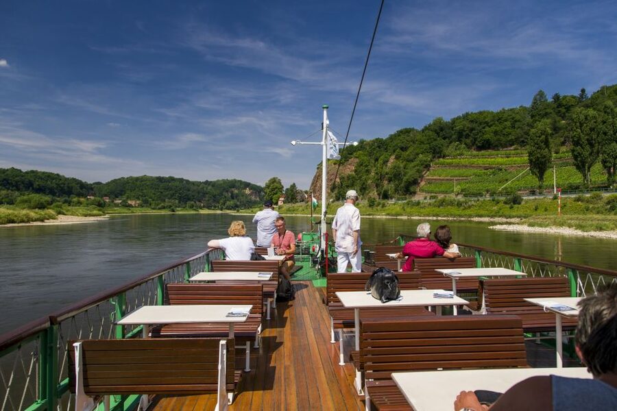 From Dresden: Saxon Wine Route Steamer Day Cruise - Meissen from the Elbe: towers, porcelain, and a tricky stop