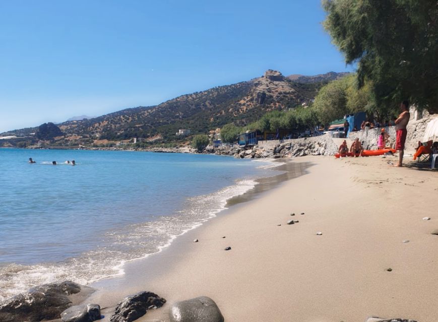 From Heraklion: Matala Beach - Caves & winery Full Day tour - Crossing the Messara Plain