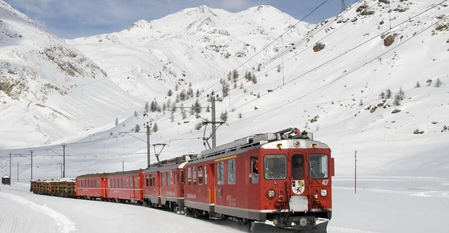 From Saint Moritz: Bernina Red Train with Winery Tasting - What the standard Bernina carriage is really like