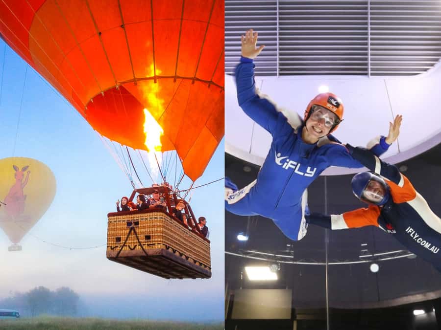 Gold Coast: Hot Air Balloon, Winery Breakfast & iFly - Key points at a glance