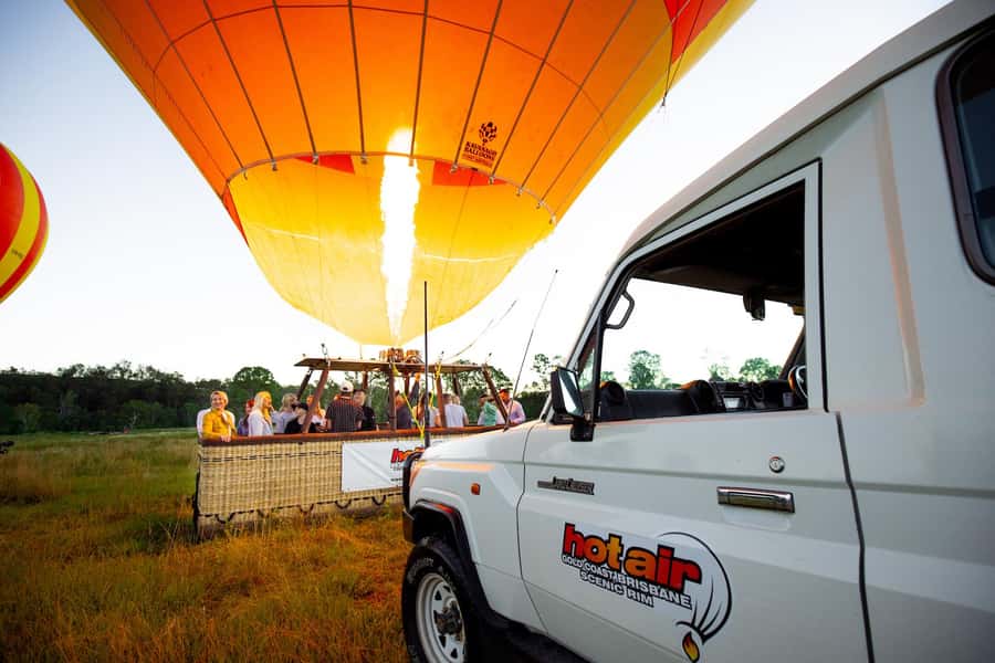 Gold Coast: Hot Air Balloon, Winery Breakfast & iFly - Breakfast, wine, and alpacas at OReillys
