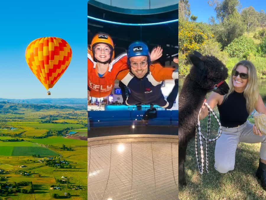 Gold Coast: Hot Air Balloon, Winery Breakfast & iFly - Before dawn on the Gold Coast