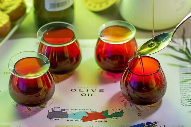 Guided Tasting of 3 Extra Virgin Olive Oils at Douloufakis Winery - Key points at a glance