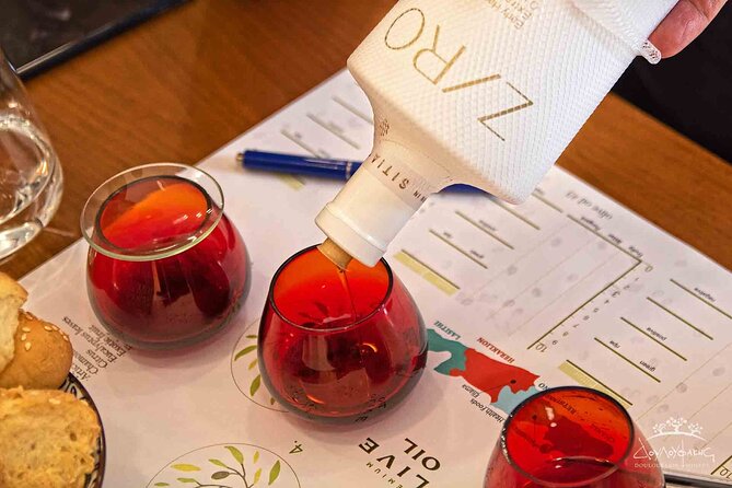 Guided Tasting of 3 Extra Virgin Olive Oils at Douloufakis Winery - Smell, swirl, and taste with a purpose
