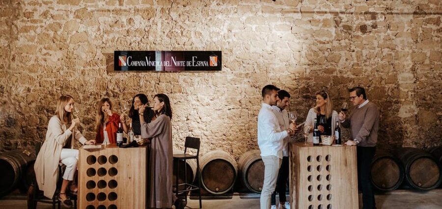 La Rioja: Guided tour of Bodega CVNE and wine tasting - The barrel caves and Wine Cemetery
