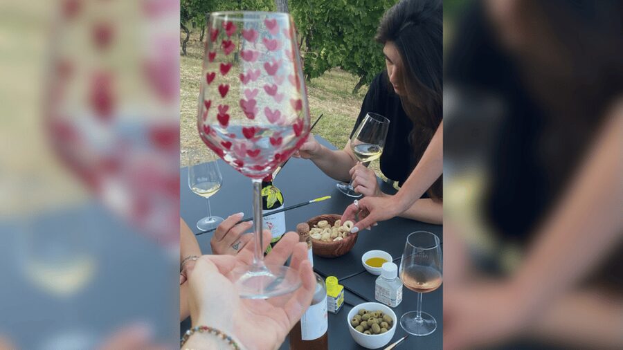 Lucca: Vineyard Paint & Sip at Tenuta Adamo Winery - Start with rose, white, and light red