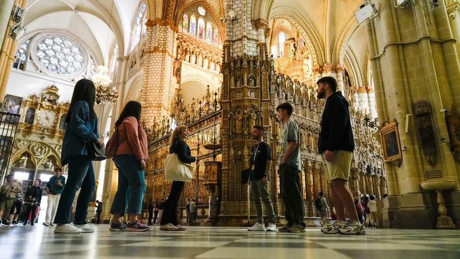 Madrid: Toledo Day Trip with Winery Visit and Wine Tasting - San Juan de los Reyes and the Cathedral exterior