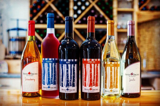 Meet the Winemakers - Seven Birches Winery Tour - The finished flight of New Hampshire wines