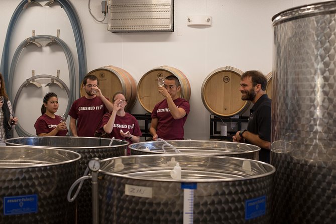 Meet the Winemakers - Seven Birches Winery Tour - Tasting a wine before it is finished