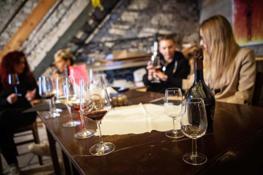 Mezzocorona: Teroldego Vineyard Tour and Wine Tasting - Walking from the shop to Mezzocorona’s vines