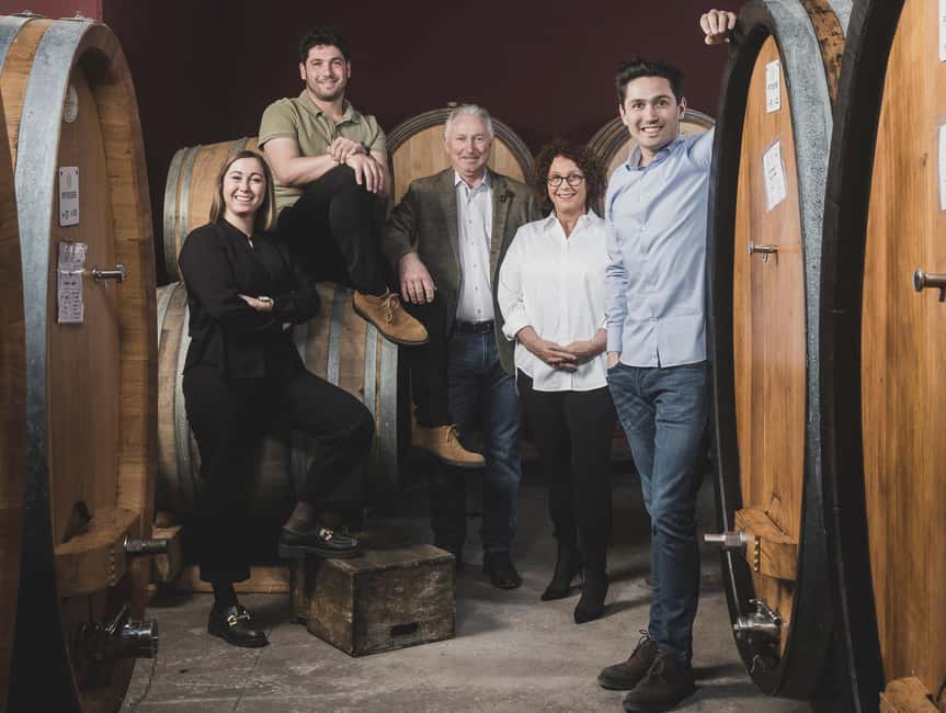 Montan: Cellar tour and wine tasting, Pfitscher - Inside the cellar, from grape to bottle