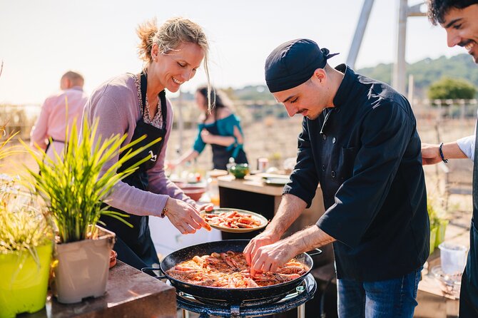 Paella Cooking Experience & Winery Tour from Barcelona - Seeing the vineyards and cellar at Alta Alella