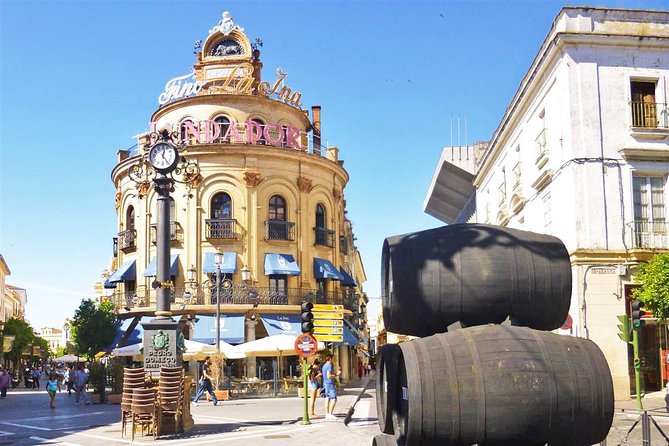 <em>Private Day Trip</em> From Cadiz: Jerez & Sherry Winery – Key points at a glance’ /></p>
<ul>
<li><strong>Private hotel pickup at 9:00 am:</strong> Start from Cádiz, Jerez, or El Puerto de Santa María without arranging your own transport.</li>
<li><strong>Jerez city center with a private guide:</strong> See the historic core around Plaza del Arenal with a guide focused on your group.</li>
<li><strong>A dedicated sherry winery visit:</strong> Learn how sherry is made before sitting down for a guided tasting.</li>
<li><strong>About eight hours door to door:</strong> The central Jerez and winery portion is listed at five hours, with travel making up the rest.</li>
<li><strong>Flexible private touring:</strong> The guide can adjust the plan when practical, a useful advantage noted in Carmen’s work.</li>
<li><strong>Lunch is your responsibility:</strong> The tour includes the tasting, but not a meal or other unlisted services.</li>
</ul>
<h2>From Cádiz to Jerez by private minivan</h2>
<p><img width="669" height="446" decoding="async" src=