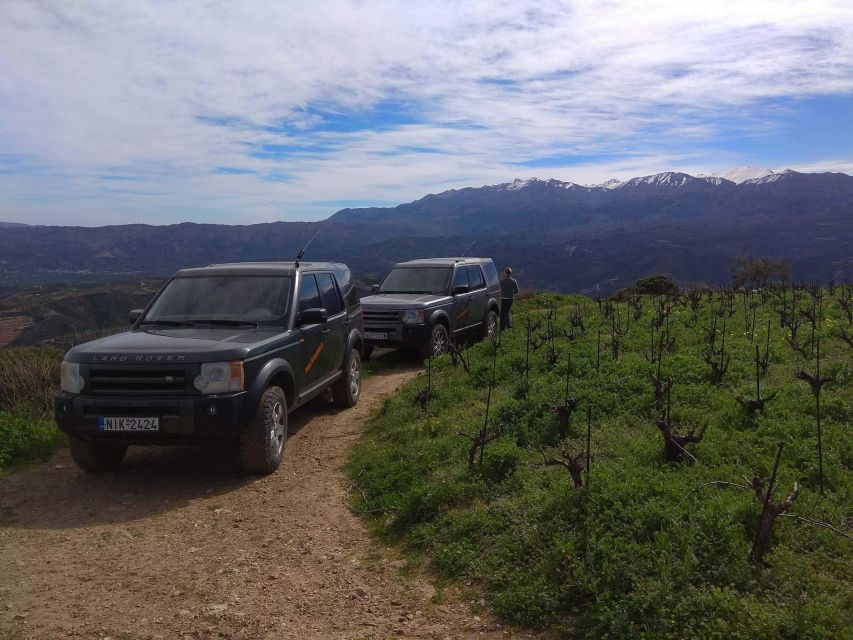 Private Exclusive Manousakis Winery and Vineyard Tour - The off-road vineyard stop at 660 meters