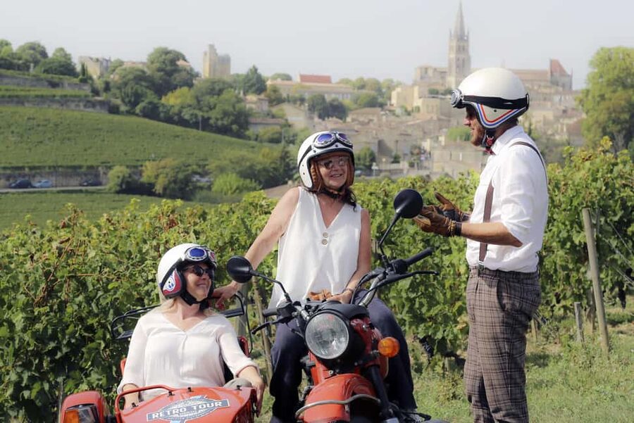 Private ride in the vineyards from Saint-Emilion - Why a sidecar makes Saint-Emilion different