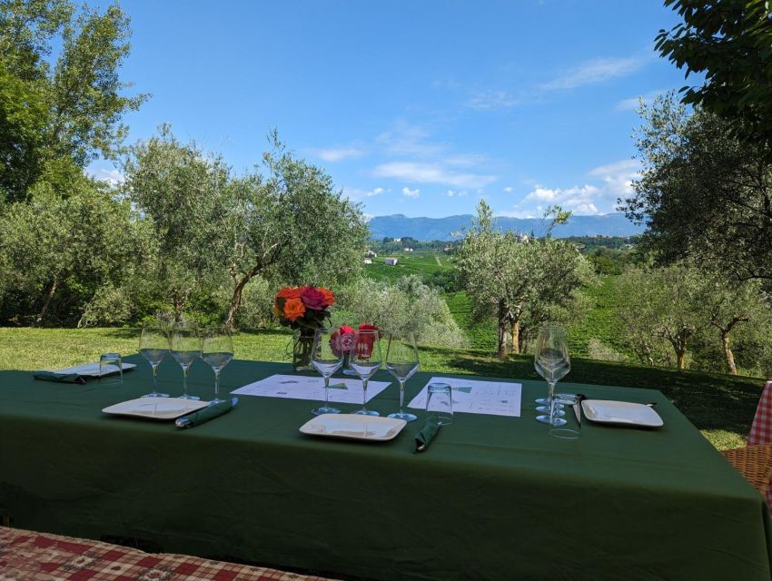 Prosecco Hills Private Tour All inclusive. 2 wineries+lunch - Lunch at an Osteria with a view