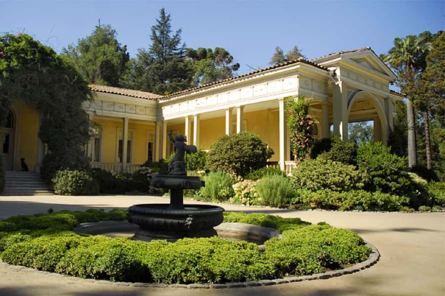 Santiago: Concha y Toro Winery 4–Hour Tour & Sommelier Class - Walking through the family residence and gardens