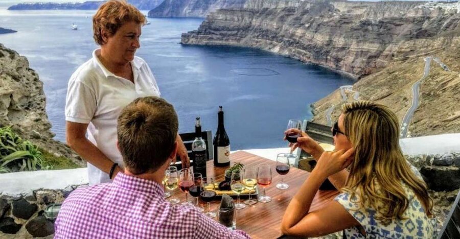 Santorini: Guided Tour to 3 Wineries with Wine Tastings - The essential points at a glance