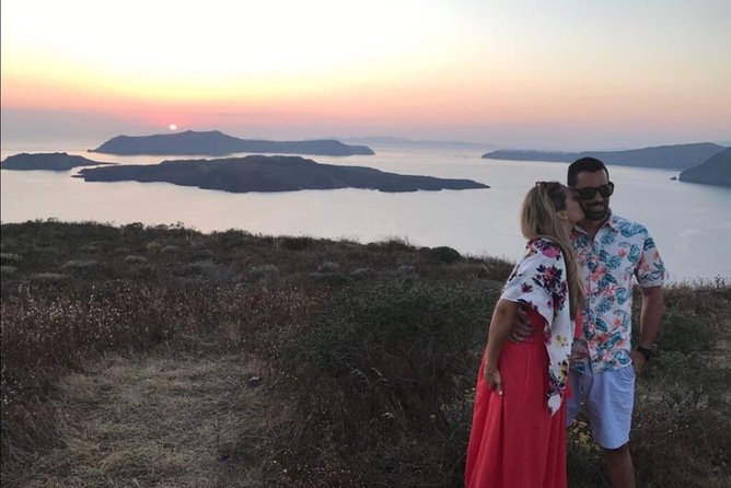 Santorini Sunset Wine Tour with Santo Winery Views - Santo Winery saves the big view for sunset