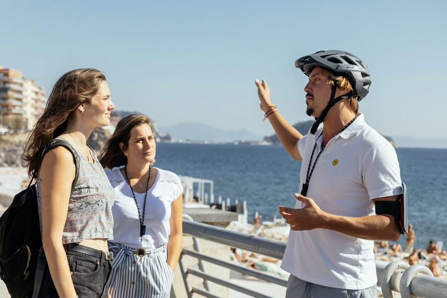 Scenic E-Bike Ride with Vineyard Wine & Meal - Leaving Naples for the Phlegrean Fields