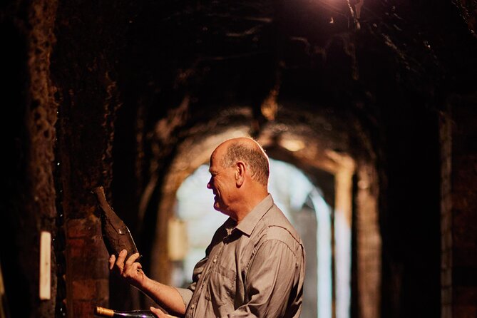 Seppelt Wines Underground Cellar Tour - Walking through a cellar made by gold miners