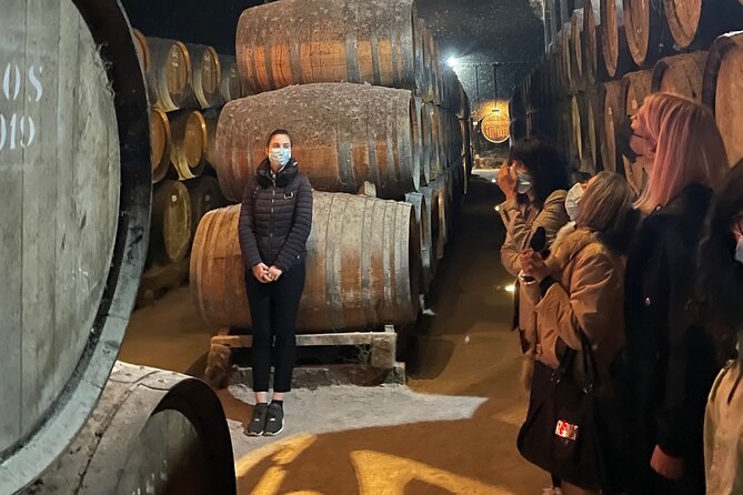 Tile painting experience and visit Azeitão wine cellar - Teares Velhos and old Setúbal Moscatel