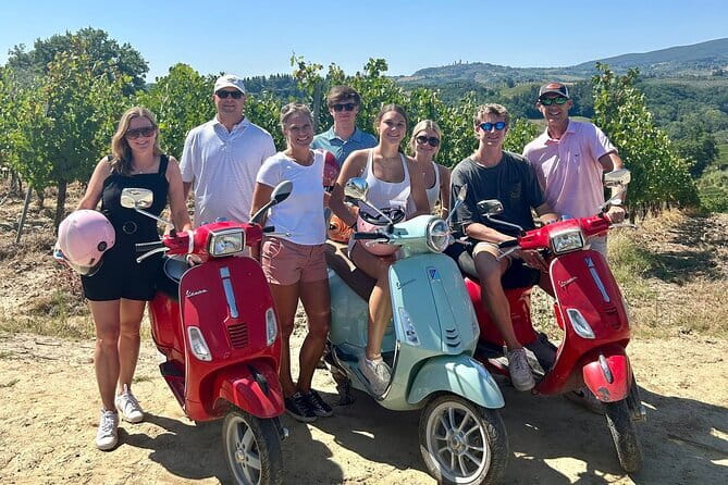 Tuscany Sunset Vespa tour with Dinner at a Chianti Winery - From Florence to the Chianti roads