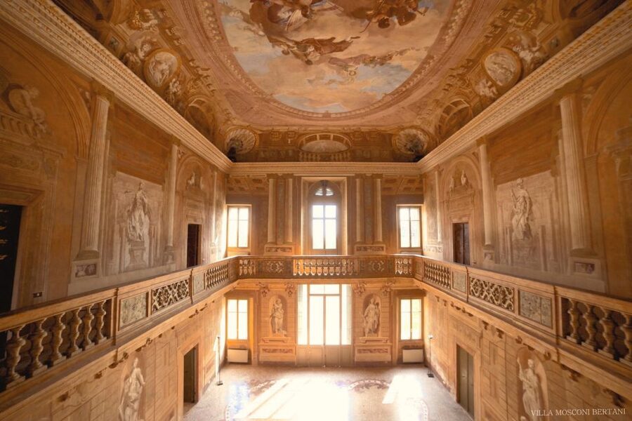 Valpolicella: Amarone Chateau Guided Tour and Wine Tasting - The villa, frescoed room, and Romantic Park