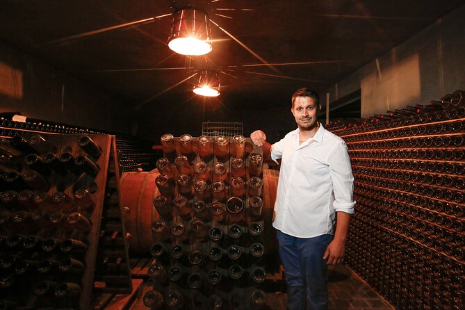 Visit winery and vineyards, tasting 4 wines with 3 matching dishes - Four wines and a three-course lunch
