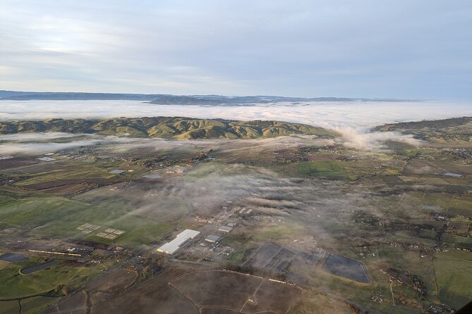 Wine Country Join-in Flight - Landing, stories, and the champagne toast